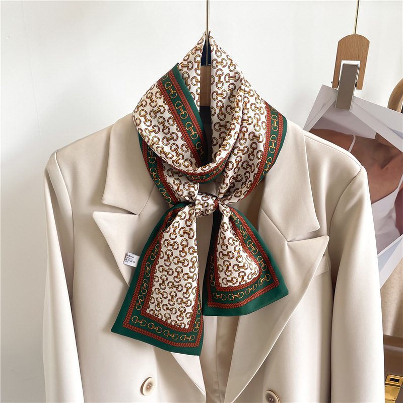 Face Scarf Mask - 2026 Dames Sjaal met Zijde-effect, Geprint