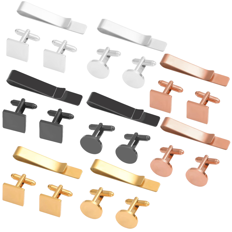 Tie Bar Set Gift - Freeteeme Nieuwe Mode Manchetknopen & Tie
