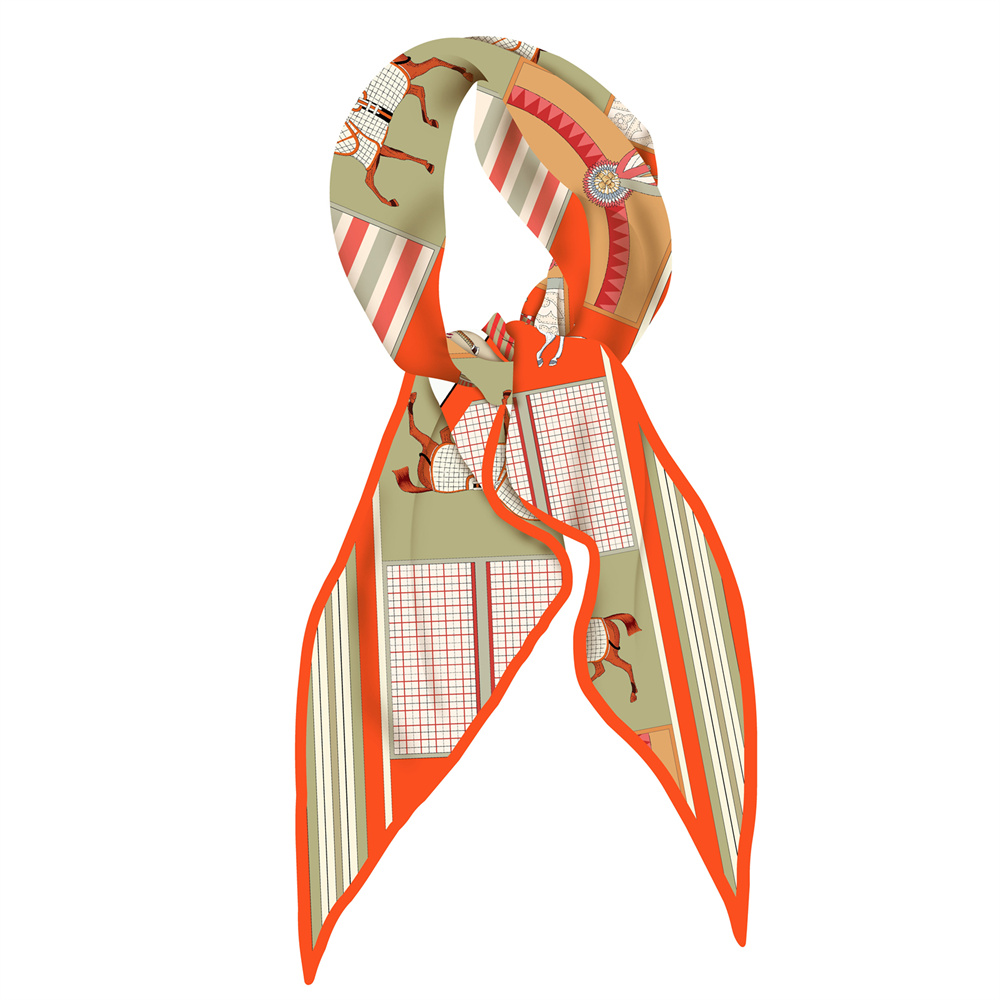 Face Scarf Mask - Nieuw ontwerp, modieuze bedrukte zijden sjaals,