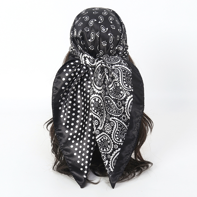 Scarf Silk Square - Zakdoeken Haar Zijden Sjaal 90*90 Cm