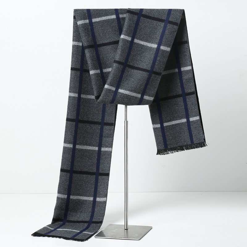 Muffler Men Wool - Designer Merk Plaid Mannen Sjaals Winter