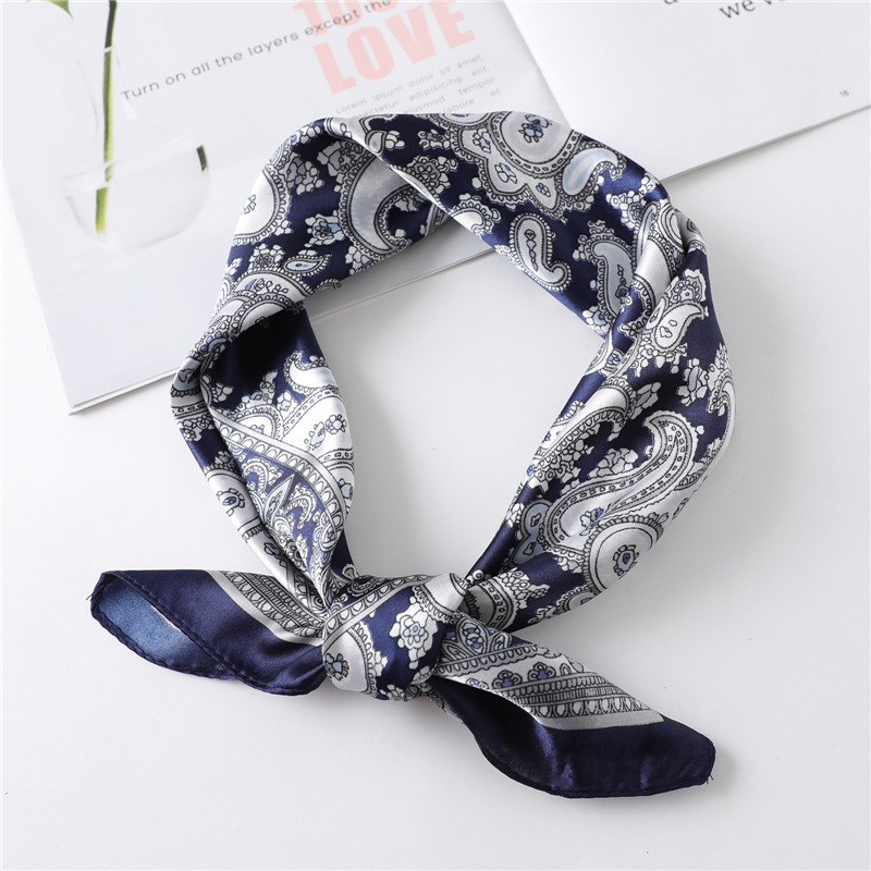 Scarf Silk Square - 60Cm Luxe Vierkante Zijden Sjaal Voor