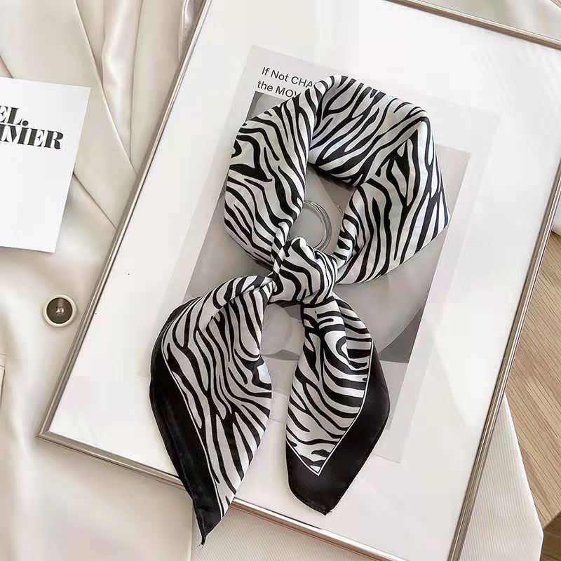 Scarf Silk Square - Nieuwe Mode Zebra Gedrukt Vierkante Sjaal