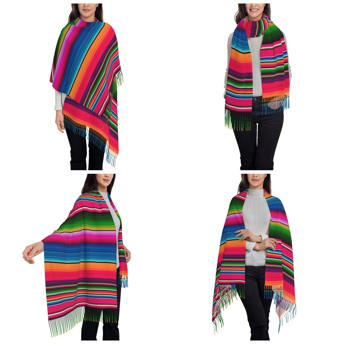 Mexicaanse Deken Gestreepte Fi - Woven Scarf Blanket recensie en prijs