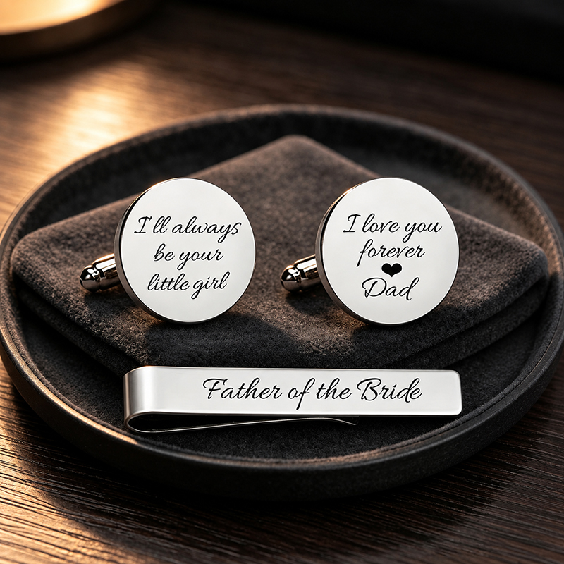 Set van manchetknopen en strop - Tie Bar Set Gift recensie en prijs