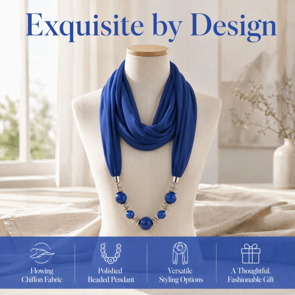 Modieuze chiffon sjaal, effen  - Infinity Scarf Knit recensie en prijs
