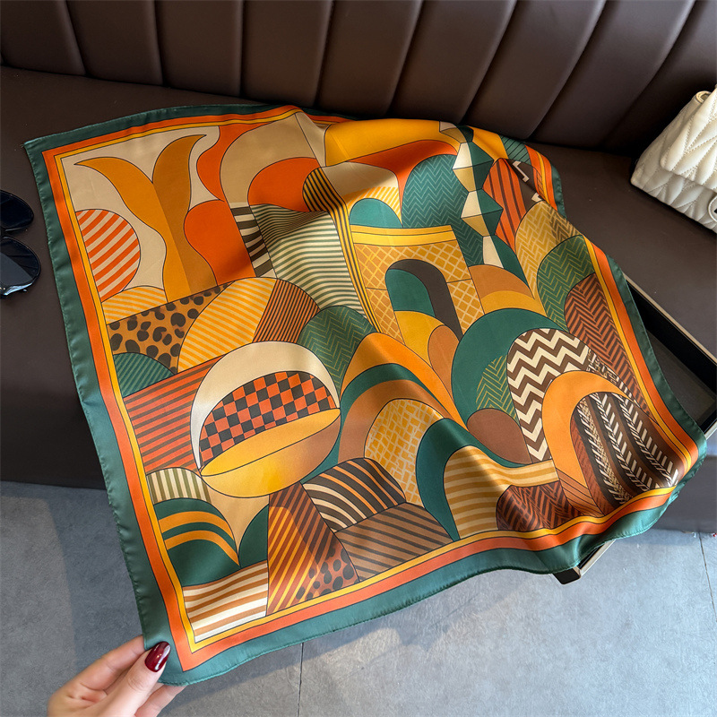 2026 Nieuwe Geometrie Print Zi - Scarf Silk Square recensie en prijs