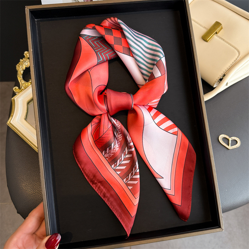 2026 Nieuwe Geometrie Print Zi - Scarf Silk Square recensie en prijs