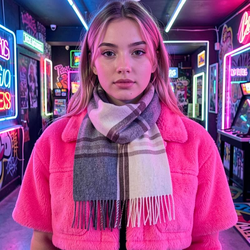 dikke, gemêleerde sjaal voor d - Infinity Scarf Knit recensie en prijs
